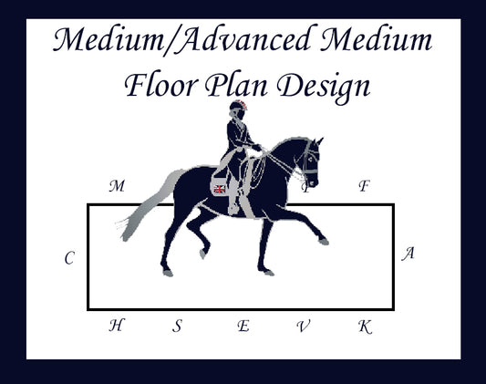 Medium/Advanced Medium Dressage to Music Bespoke Floor Plan Design